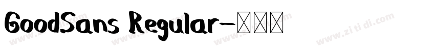 GoodSans Regular字体转换
